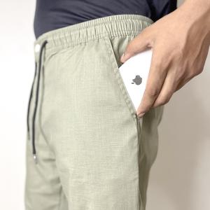 Old Money Linen Pants – Light Olive
