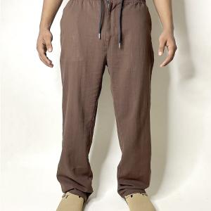 Old Money Linen Pants – Brown Coffee